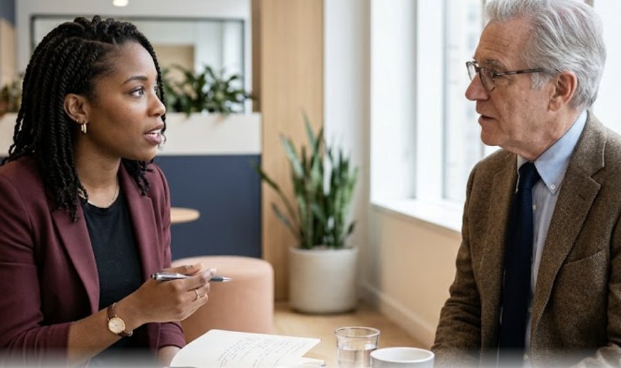 Coach and agent in a diagnostic conversation